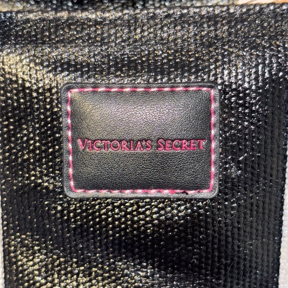 Victoria’s Secret | NWT | Metallic Mini Tote Bag | Black/Silver - Picture 10 of 12